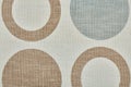 Upholstery fabric fragment for furniture, home or office decor, close up