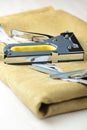 Upholstery stapler Royalty Free Stock Photo