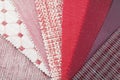 upholstery texture color samples Royalty Free Stock Photo