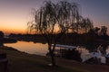 Dawn at Sakkie se Arkie next to the Orange River