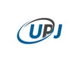 UPJ letter creative modern elegant logo design Royalty Free Stock Photo