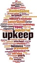 Upkeep word cloud