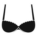 Uplift bra icon, simple style