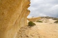 Uplifted wavecut notch on Crete, Greece Royalty Free Stock Photo