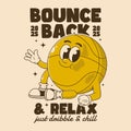 Bounce Back Boldly in Energetic Style Royalty Free Stock Photo