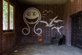 Uplifting Patient Mural - Abandoned Central Islip State Hospital - New York