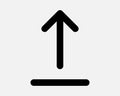 Upload Arrow Line Icon Up Load Arrowhead Direction Path Cloud Storage Document File Server Loading North Navigate Navigation