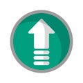 Upload arrow up button Royalty Free Stock Photo