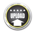 Upload button Royalty Free Stock Photo