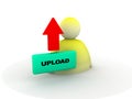 Upload button Royalty Free Stock Photo