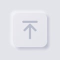 Upload button icon. Royalty Free Stock Photo