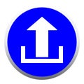 Upload button web design element Royalty Free Stock Photo