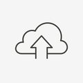 Upload cloud icon