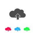 Upload cloud icon flat Royalty Free Stock Photo