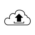 Upload cloud icon Royalty Free Stock Photo