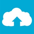 Upload from cloud icon, Upload button Royalty Free Stock Photo