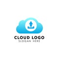 upload cloud tech icon design. cloud vector element