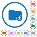 Upload directory icons with shadows and outlines