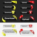 Upload and Download Button Set