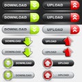 Upload and Download Button Set