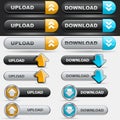 Upload and Download Button Set