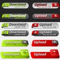 Upload and Download Button Set