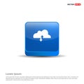 Upload Download Cloud Icon - 3d Blue Button Royalty Free Stock Photo