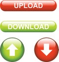 Upload / Download Icons Royalty Free Stock Photo