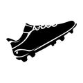 illustration design of football boots in black Abstrack