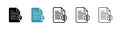 Upload file icon vector set on white background
