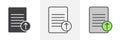 Upload file icon vector