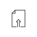 Upload File outline icon Royalty Free Stock Photo