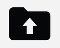 Upload Up Load Folder File Paper Storage Archive Uploading Attach Send Save Cloud Digital Computer Net SVG Sign Icon Shape Vector Royalty Free Stock Photo