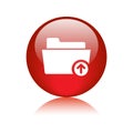Upload folder icon Royalty Free Stock Photo