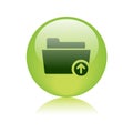 Upload folder icon Royalty Free Stock Photo