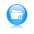 Upload folder icon Royalty Free Stock Photo