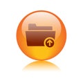 Upload folder icon Royalty Free Stock Photo