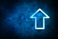 Upload icon abstract blue background illustration design Royalty Free Stock Photo