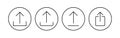Upload icon . load data symbol