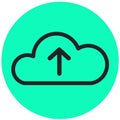 Upload icon symbol vector image for graphic design element Royalty Free Stock Photo