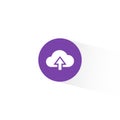 Upload Icon Vector in Trendy Flat Style. Cloud Storage Symbol Illustration Royalty Free Stock Photo