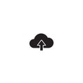 Upload Icon Vector in Trendy Style. Cloud Storage Symbol Illustration Royalty Free Stock Photo