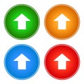 Upload icons buttons web download Royalty Free Stock Photo