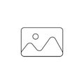 Upload image icon. Vector illustration.