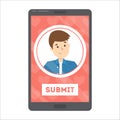Upload image on the website or mobile app.