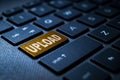 Upload keyword on keyboard Royalty Free Stock Photo