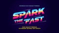 Create Designs That Sparkle and Shine with \'Spark the Fast\': A Cosmic Cyberpunk Font.