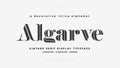 Modern vintage alphabet collection. Trendy display typeface bold serif. Uppercase, lowercase typography. Vector illustration