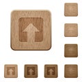 Upload wooden buttons Royalty Free Stock Photo