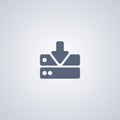 Upload , upload server, vector best flat icon Royalty Free Stock Photo